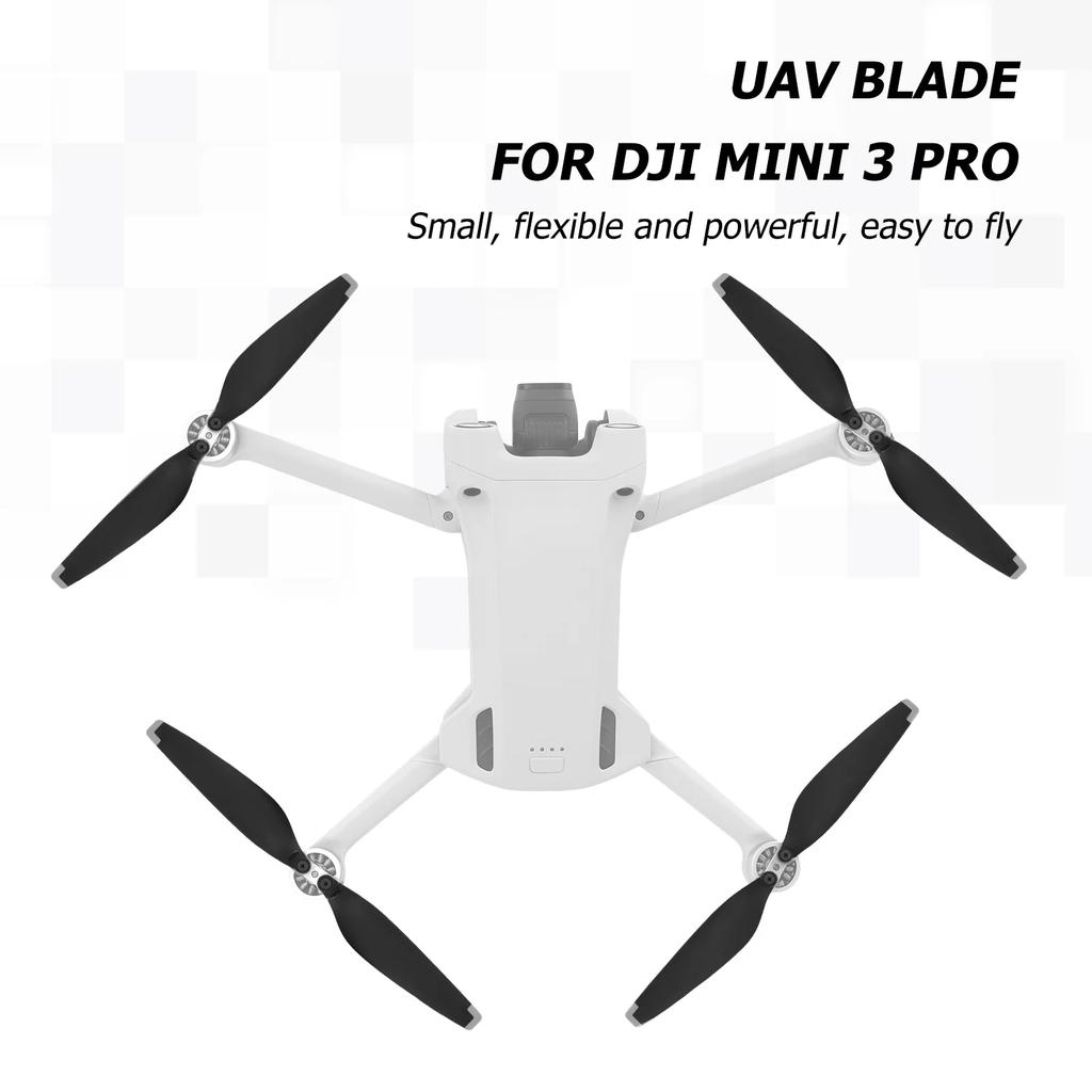 Для DJI Mini 3 Propeller Props 8 шт. сменных пропеллеров для DJI Mini 3 Pro Drone с низким уровнем шума, быстросъемными лопастями, вентиляторами для крыльев пропеллера