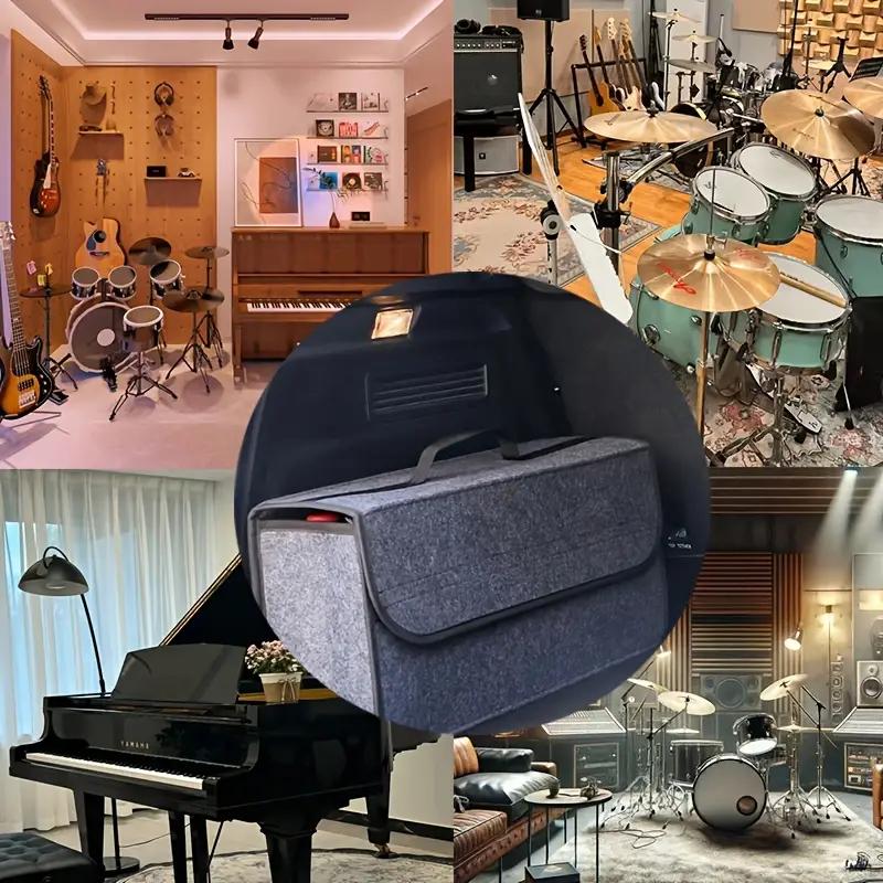 Войлочная сумка для хранения в автомобиле, коробка для хранения в багажнике автомобиля, складной ящик для инструментов с ручкой, ящик для хранения