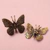 1pc Solid Pure Brass Butterfly Figurines Miniatures Desktop Ornament Antique Copper Insect Statue Home Decoration Craft Accessories