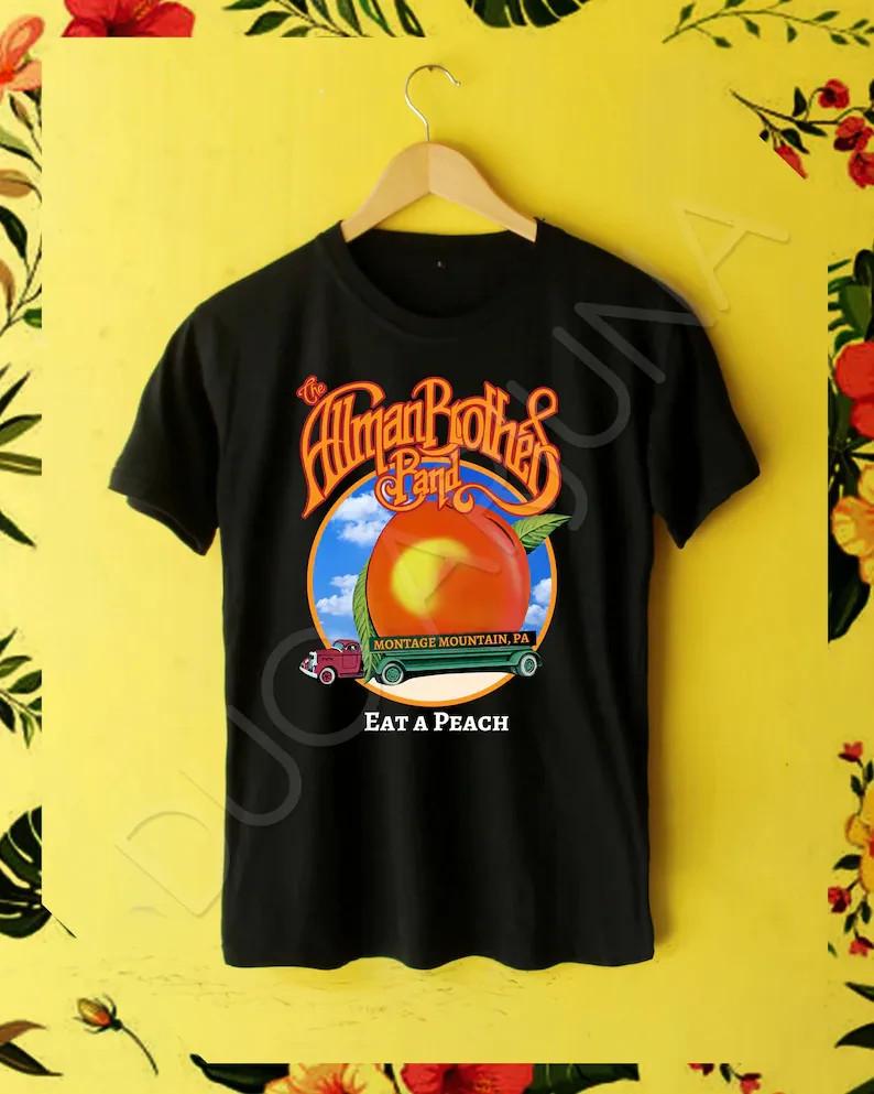 The Allman Brothers Band Eat a Peach T shirt Black All Size BTH35