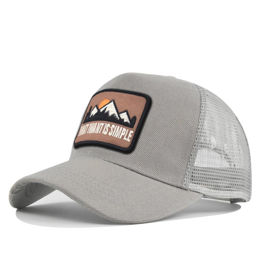 Вышитая Бейсболка Дышащая Сетчатая Кепка Snapback Регулируемая Унисекс для Лета На Улице Хип-Хоп Уличная Одежда Повседневная