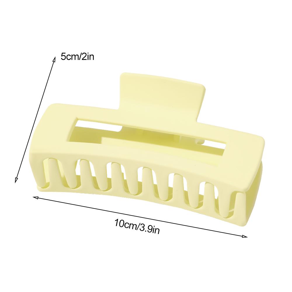Простые квадратные геометрические матовые зажимы для волос, ацетатные заколки для волос, женские полые зажимы для хвоста, инструменты для укладки макияжа, головные уборы