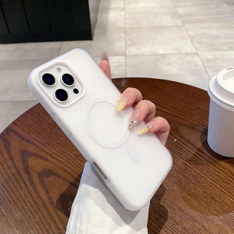 Роскошный Чехол 2-в-1 Candy Color с Magsafe для iPhone 17 Air 16 15 14 13 12 Pro Max Plus, Магнитный, Для Беспроводной Зарядки, Матовый, Мягкий