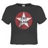 Женский/Дамский кроп-топ The Clash с логотипом звезды