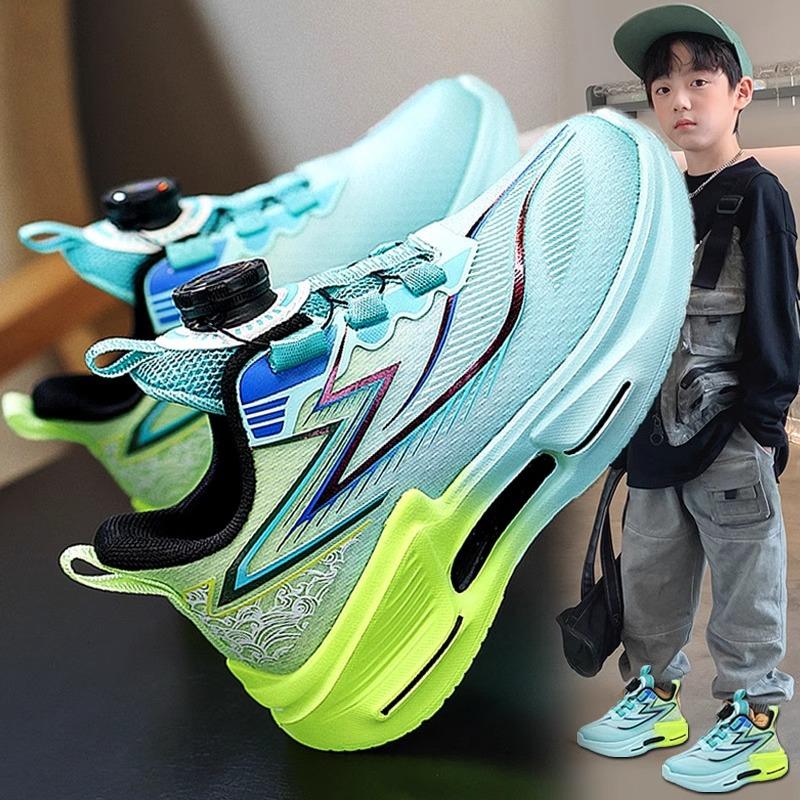 Boys' spring shoes2026New lightweight athletic dad shoes for kids, trendy and cool casual running shoes for boys