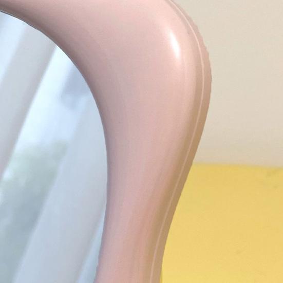 Мультяшное настольное зеркало со стоящими ножками, квадратная рама с глазами, настольное зеркало для макияжа, женское