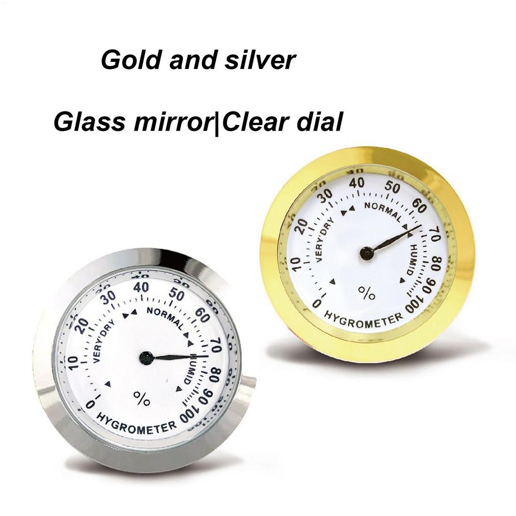 Analog Hygrometer Humidity Meter High Precision Round Sensor  Humidity Monitor for Humidor Cabinet Guitar Case, Cigar Care