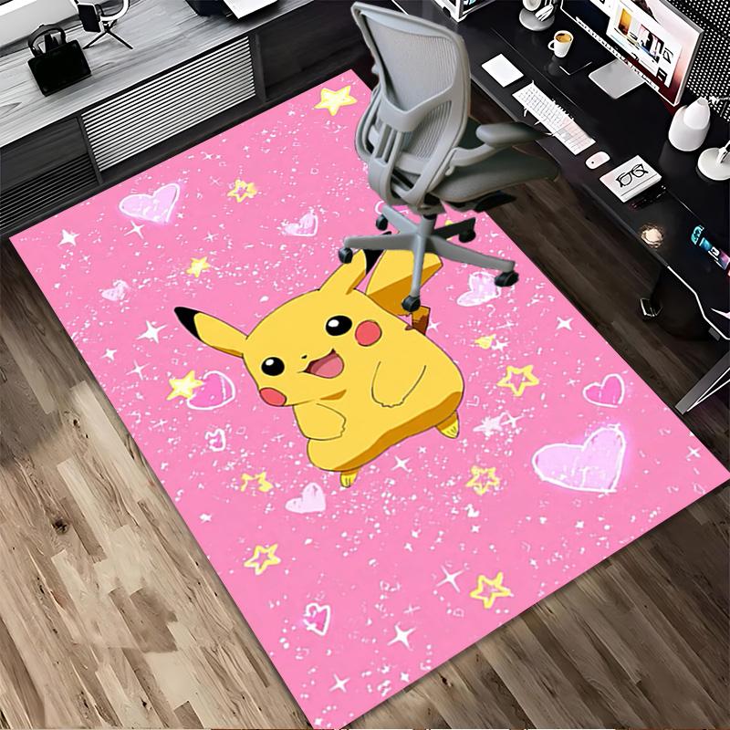 Pikachu Love Living Room Nonslip Area Rug Soft Carpet For Bedroom Game Playroom Sofa Office Home Decor Doormat Christmas Gift C922188
