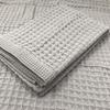 Imabari Towels, Set of 2 Bath Towels, Waffle Weave, Light Gray, 60x125cm