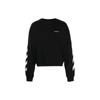 Diagonal Helvetica Oversized Swetshirt Black Men Tops OMBA058C99FLE0011001