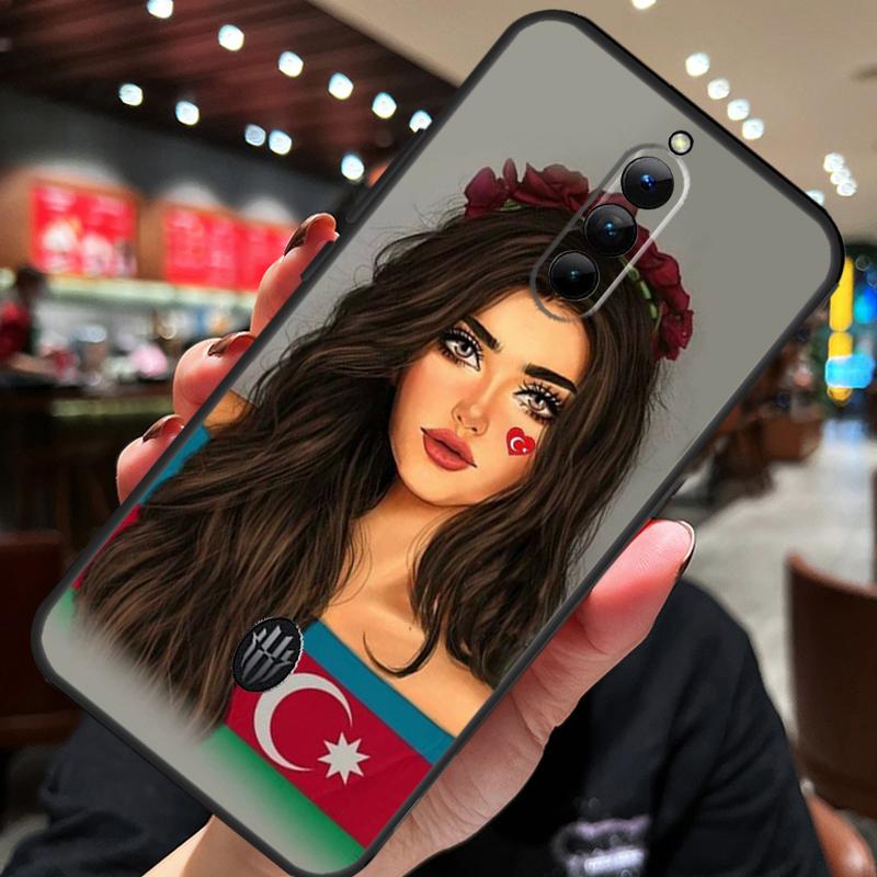 Azerbaijan Flag Girl Case For ZTE Nubia Red Magic 11 10 8 9 8S 9S 10S Pro Plus 10 Air 5G 6R 6 7 6S 7S Pro Cover