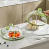 Крышка от брызг в микроволновой печи для еды с пароваркой и ручкой, крышка для миски, защита от брызг в микроволновой печи, гаджеты для домашней кухни