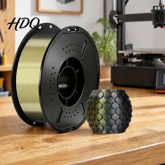 Высокопрочный Филамент Двухцветный Шелковый 3D-принтер Филамент 1.75мм Катушка 1кг для Печати с Низкой Усадкой Двухцветные DIY-проекты Модели