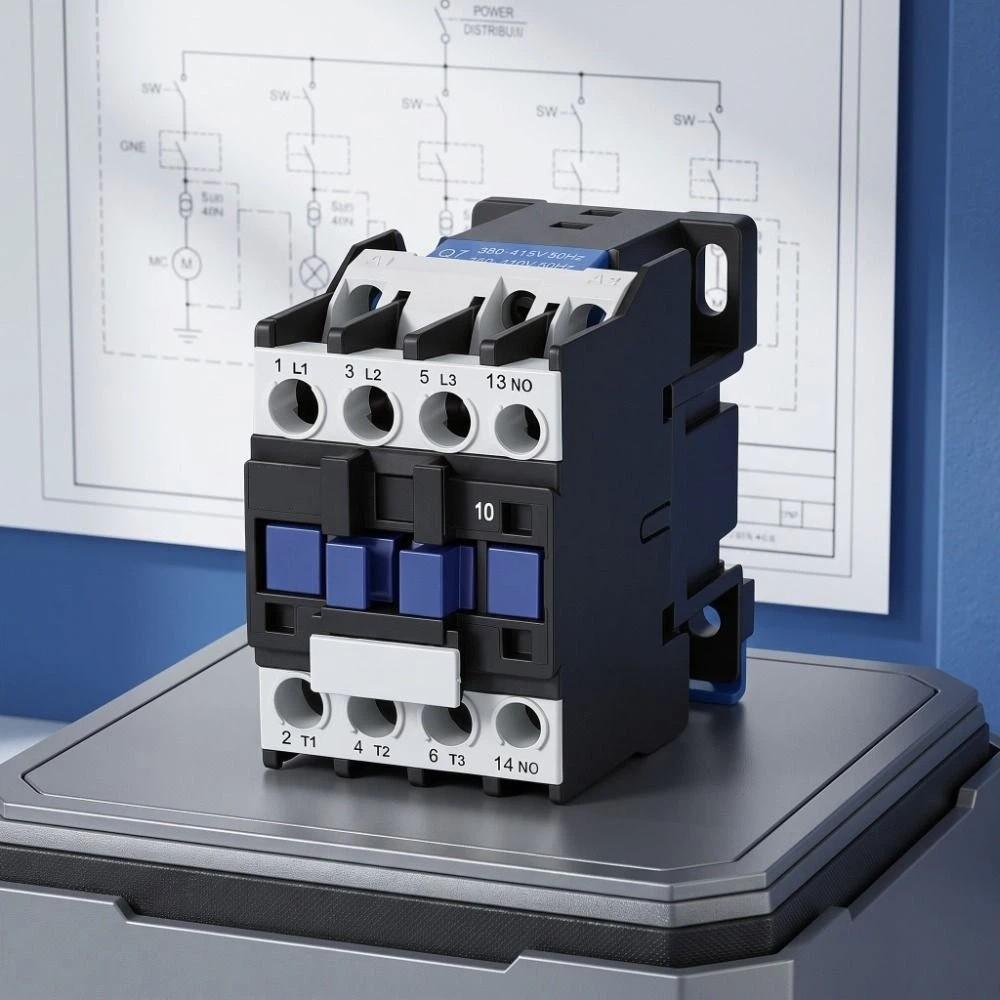 220V Coil Voltage AC Contactor 380V Coil Voltage Electromagnetic Contactor  Industrial Control