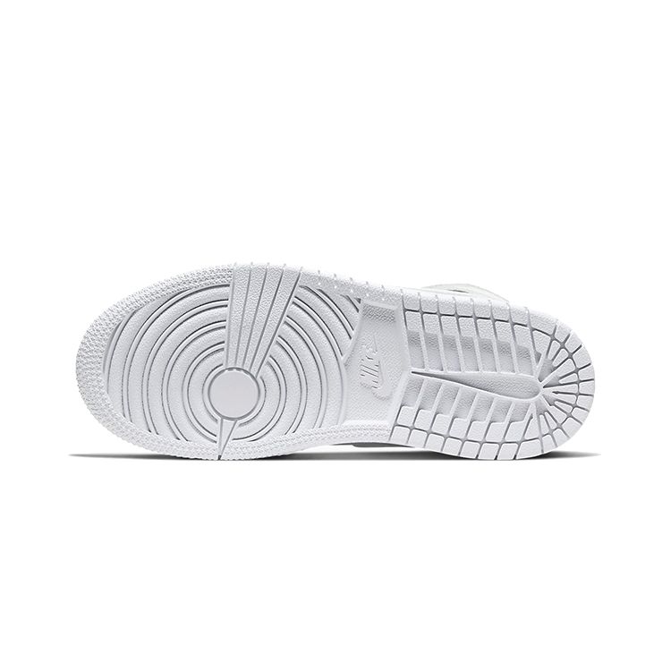 Кроссовки Air Jordan 1 Mid PS Triple White 2021 для детей 640734-130