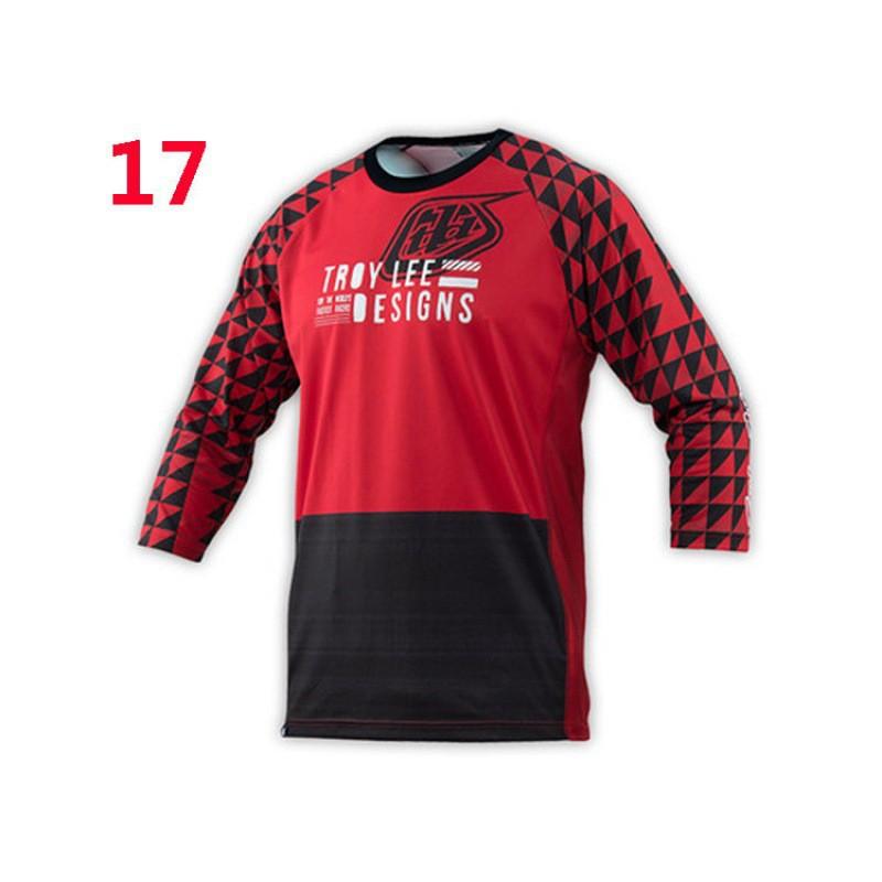 Mens Long Sleeve Cycling Jersey Breathable Quick-Dry Mountain Bike Riding Shirt Outdoor Sports