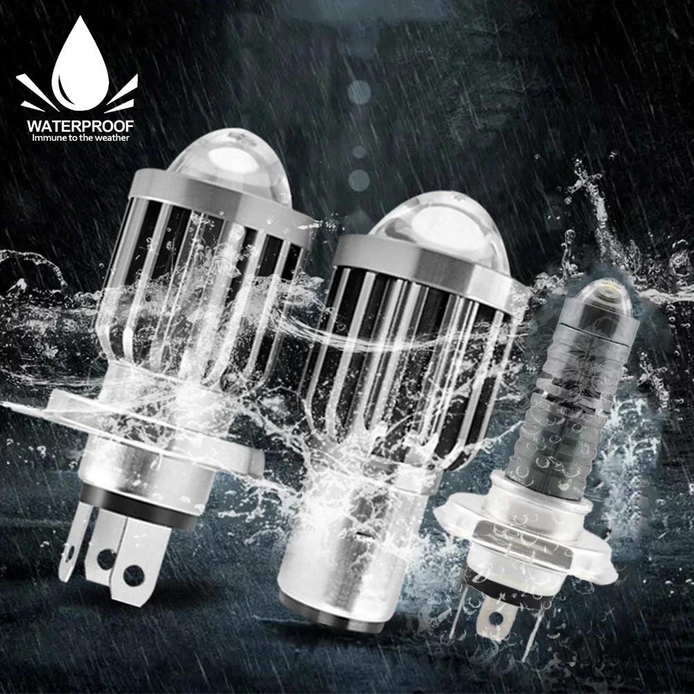 1 шт. Мини Дневной Ходовой Огонь Прожектор Водонепроницаемый Hi&low для Мотоцикла H4 Мотоциклетная Фара Универсальная 9В-80В 2000Лм