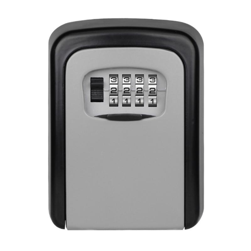 Outdoor Key Lock Box Waterproof and Sturdy Key Safe Wall Mounted Combination Key Cabinet for Household Service Traveling