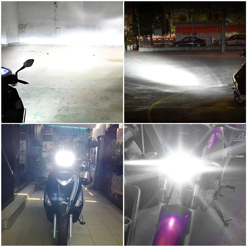 1pcs Motorcycle headlights H4 P15D BA20D LED Bulbs DRL Bright Plug and Play 12V White Hi Lo Lamp Scooter Accessories