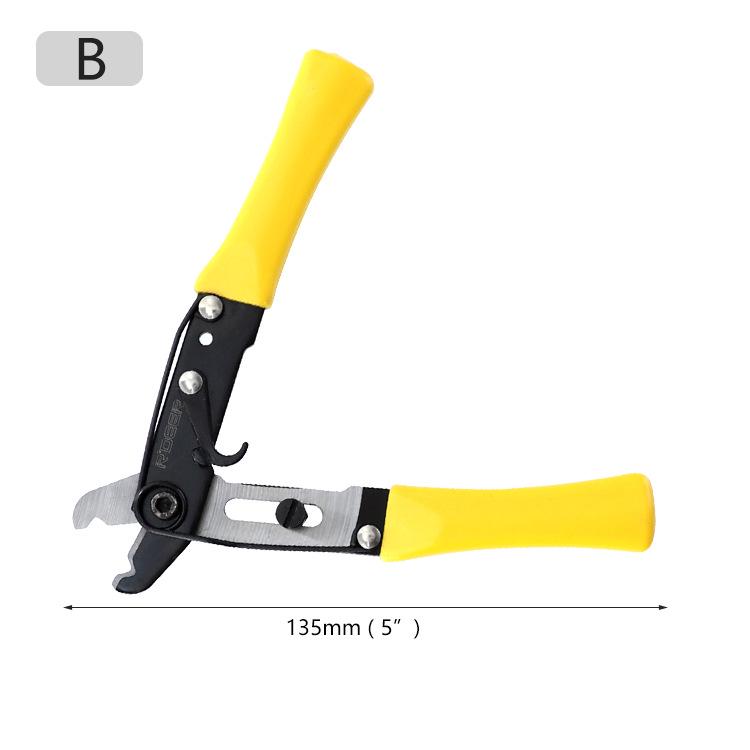 Регулируемые плоскогубцы для зачистки проводов с одним отверстием, марганцевая сталь 65# для электроники и телекоммуникаций