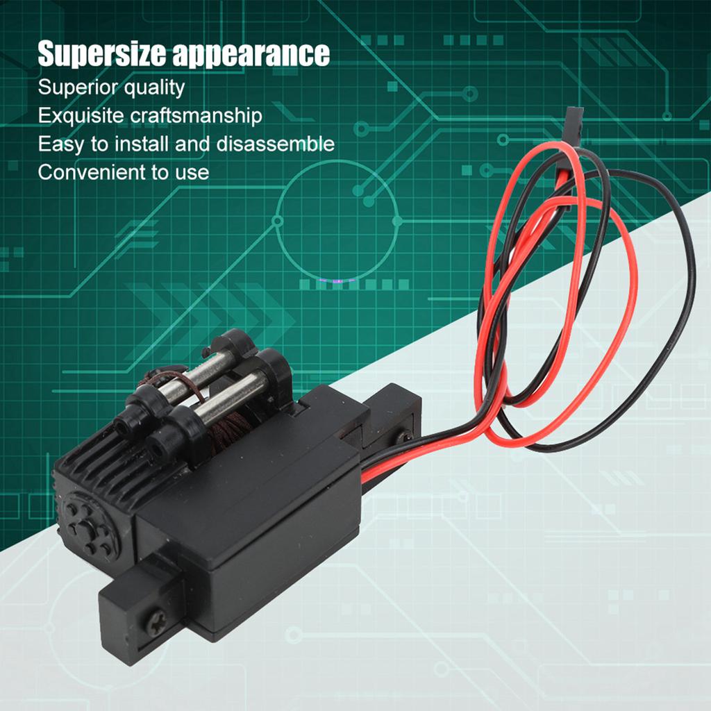 Plastic Metal Automatic Winch Upgrade Parts Accessories Fit for 116 RC Car WPL C34 C34K C34KMBlack