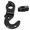 With 2 X Screw Bicycle Tail Hook Accessories Aluminum Alloy Bicycle Black