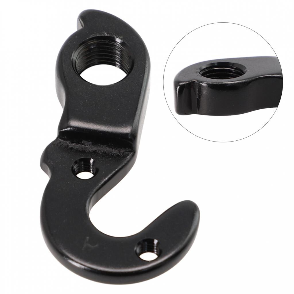 With 2 X Screw Bicycle Tail Hook Accessories Aluminum Alloy Bicycle Black