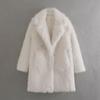 Women's 2024 Faux Fur Winter Coat with Large Lapel