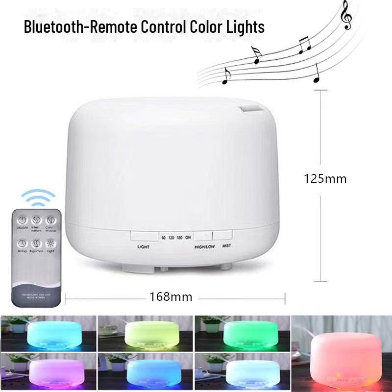 Ультразвуковой ароматерапевтический диффузор и увлажнитель воздуха MUJI объемом 500 мл с пультом дистанционного управления и лампой с эфирным маслом для дома или спальни.