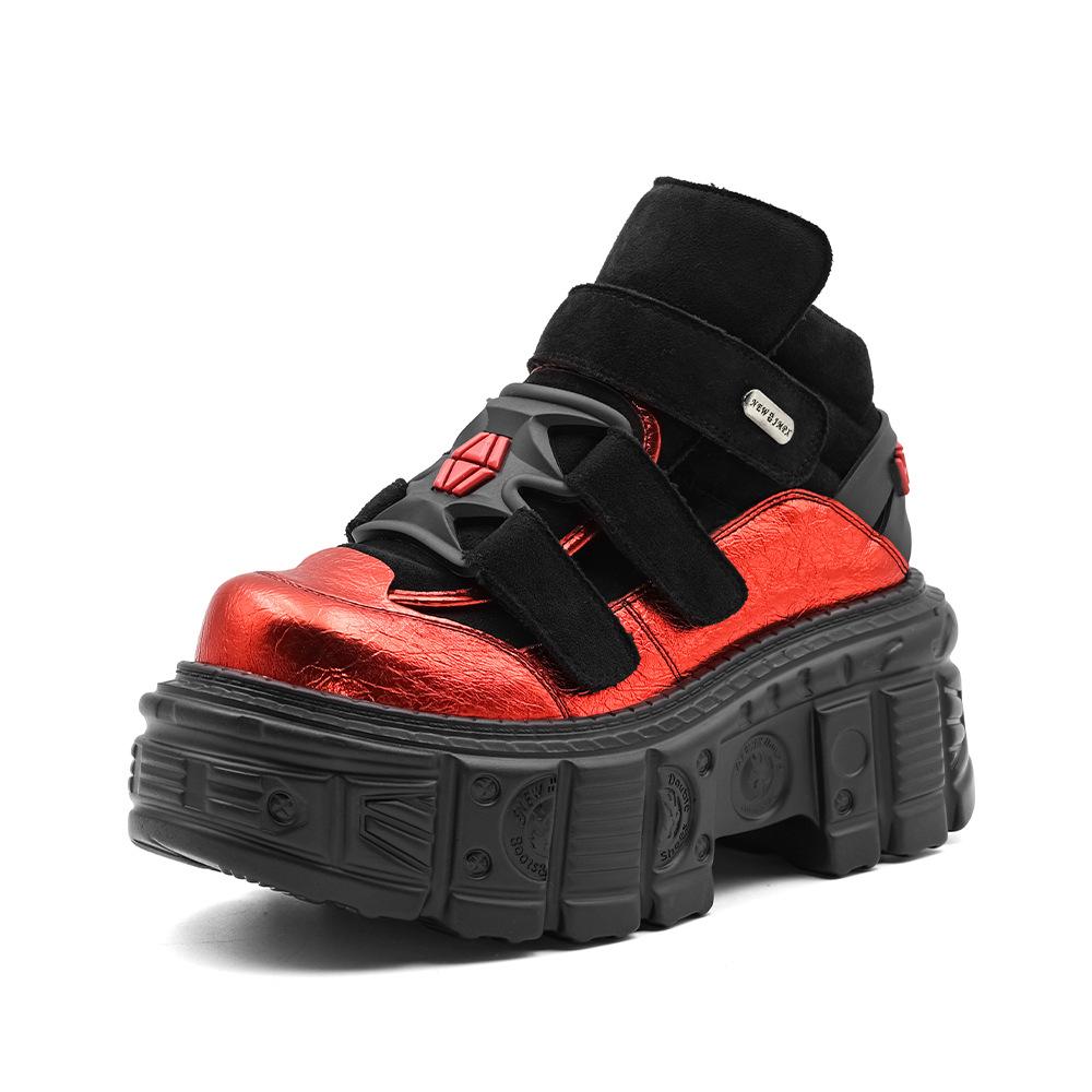 Summer Punk Platform Boots Chunky Tank Sole Women Shoes Unisex High Top Goth Boots