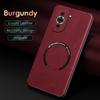 For Huawei Nova 10 10 Pro Fine-Hole PU Cow Pattern Leather Outer Magnetic Ring Soft Edge Anti-Drop Phone Case