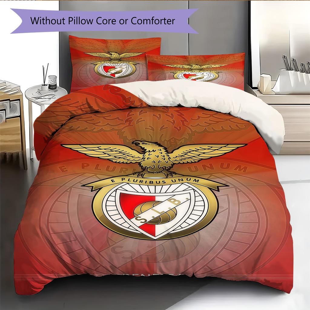 S.L. Benfica Bedding Quilt Set Quilt Cover Pillowcase Home Decoration Birthday Gift (1 * duvet cover + 2 * pillowcase, without core)