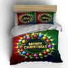 Festive Christmas Wreath Design Bedding set (1 duvet cover, 2 pillowcases, duvet not included)