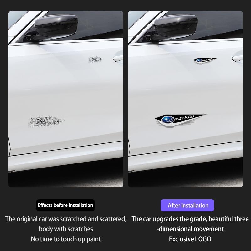 Car Rearview Mirror Door Sideways Side Decoration Stickers For Subaru STI Forester Impreza Legacy Outback XV BRZ WRX Tribeca