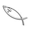 Jesus Ichthys Fish Car Stickers Self Adhesive Designs Religious Car Window Sticker for Windows Laptops & Luggage Durable