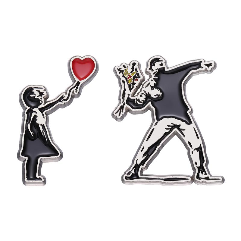 3pcs/set Cartoon Anime Movie Role Brooch Enamel Pins Custom Film Peripheral Souvenir Badges Clothes Lapel Gift for Friend