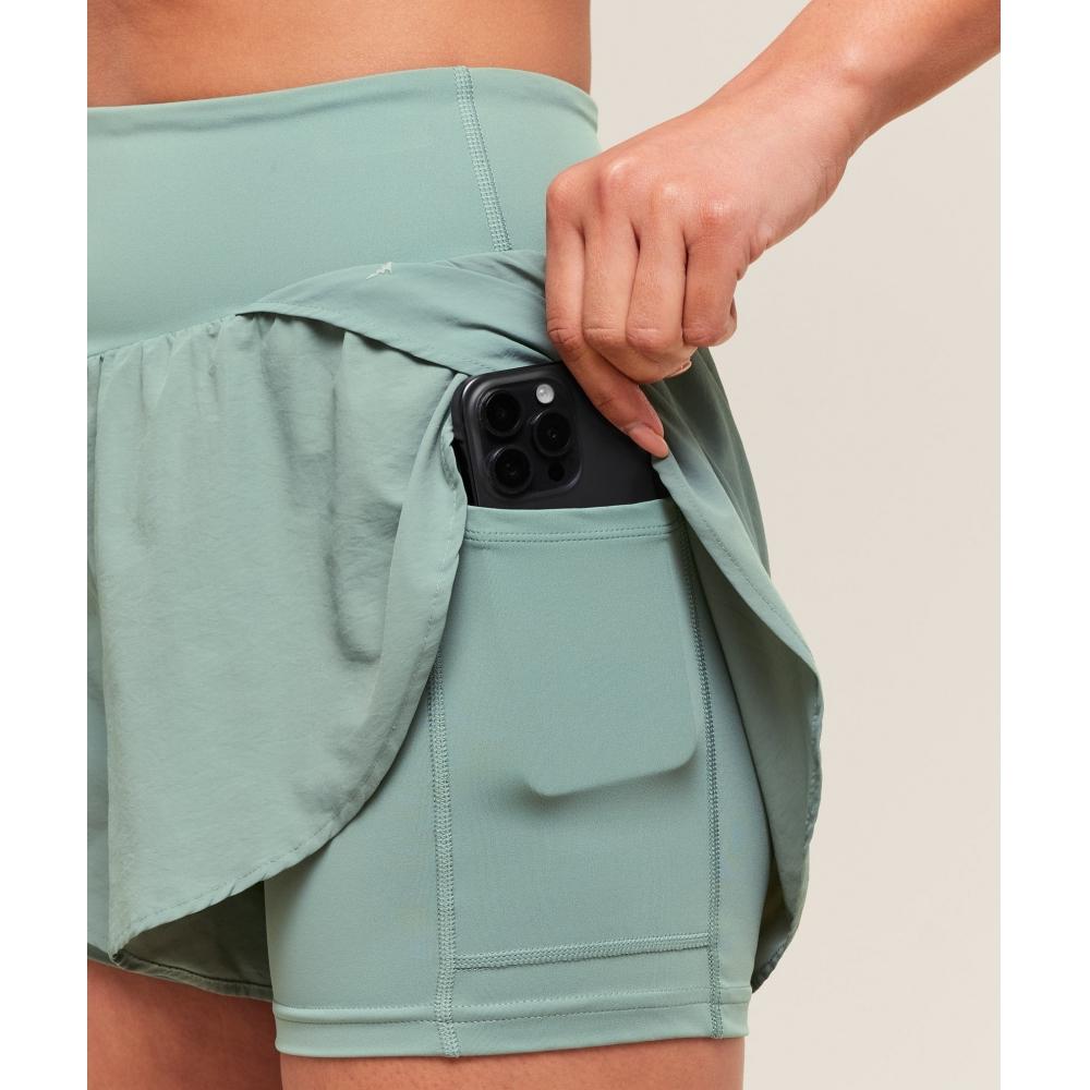 Gymshark Шорты 2 в 1 для бега, небесно-голубые B3c4d Udbp