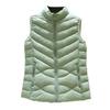 Women's Padded Vest Autumn Winter Ultra Light Zipper Closure Warm Sleeveless Jacket Slim Fit Windproof Stand-up Collar Waistcoat for Home Work