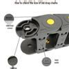 Enclosed Nylon Machine Tool Drag Chain - Semi and Fully Closed Options