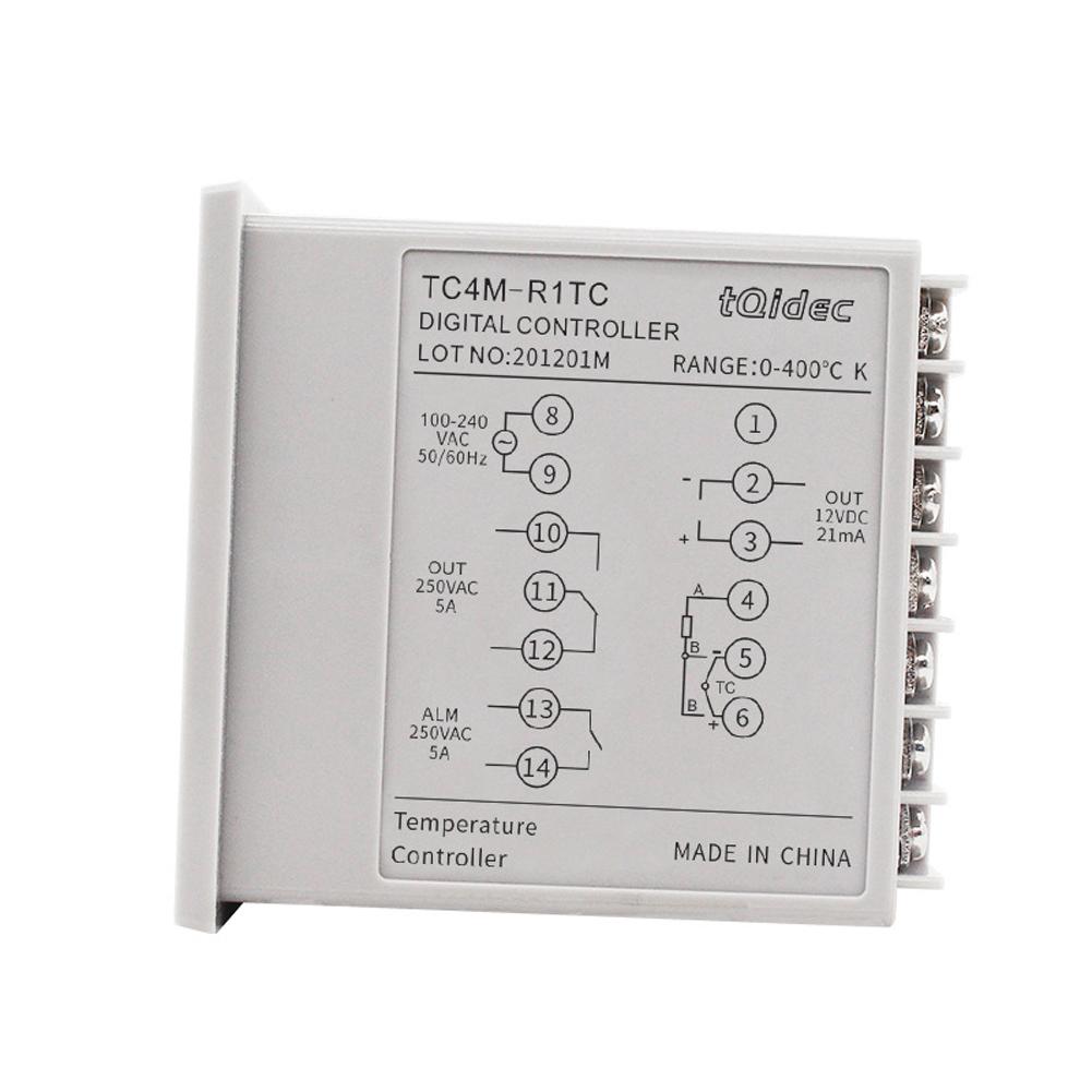 Регулируемый интеллектуальный точный контроллер температуры 0 ~ 400 градусов Цельсия, твердотельное реле с цифровым дисплеем