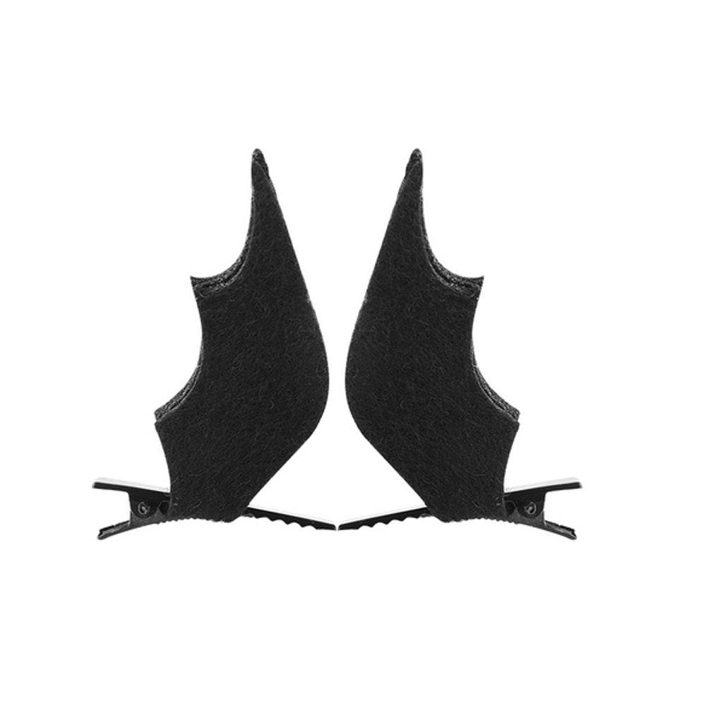 Trendy Dress-up Halloween Gift Women Costume Cosplay Hair Accessories Bat Wings Hairpins Hair Clips