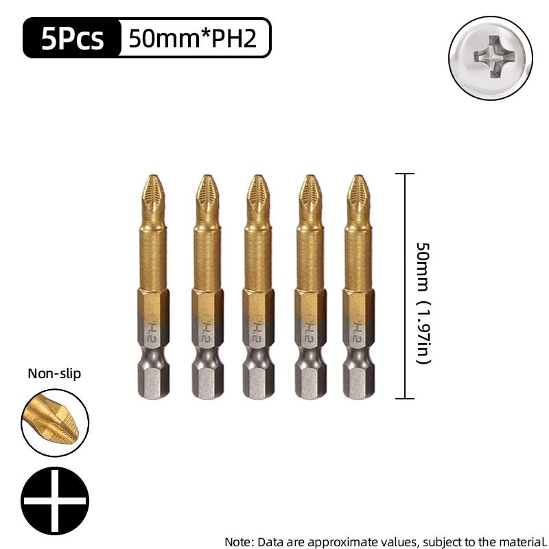 Нескользящие отвертки с крестовой головкой, крестообразная дрель, магнитная отвертка 1/4 дюйма, ручные инструменты PH1/PH2/PH3/PZ1/PZ2/PZ3