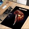 Custom Name Halloween horror Printed Carpet, for Office Chair Living Room Bedroom Kitchen Room Decor Gifts.