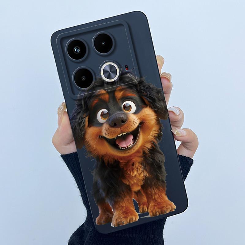 Чехол для телефона Infinix Note 40 Pro Plus 40X 4G 5G, милый мультяшный цветок, защитный, жидкий силикон, мягкая задняя крышка, ультратонкий корпус