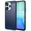 Чехол для Xiaomi Redmi 13 4G/13 5G/Poco M6 4G/Note 13R 5G/Poco M6 Plus 5G Текстура углеродного волокна ТПУ Матовая крышка для телефона