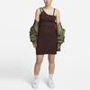 Nike Спортивная одежда повседневные современные однотонные логотипы без рукавов платья женские платья коричневые DV7935-227