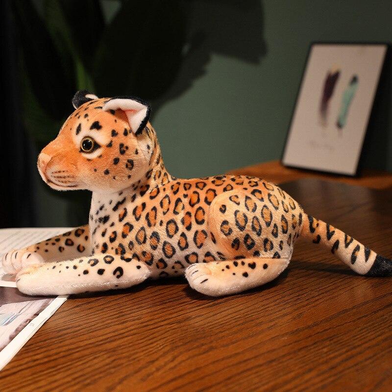 25/30 см реалистичные плюшевые игрушки с изображением лесного леопарда, имитация животных, куклы-гепарды для детей, подарки на день рождения, Рождество, креативная кукла