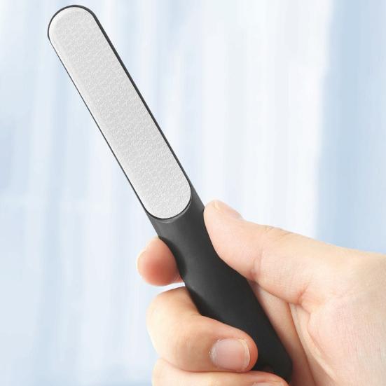 1/2/3 шт. Пилка для ногтей из нержавеющей стали с заостренным кончиком, нескользящая эргономичная ручка, для мужчин и женщин, для гелевых и акриловых ногтей, пилка для ногтей, инструменты для маникюра и педикюра