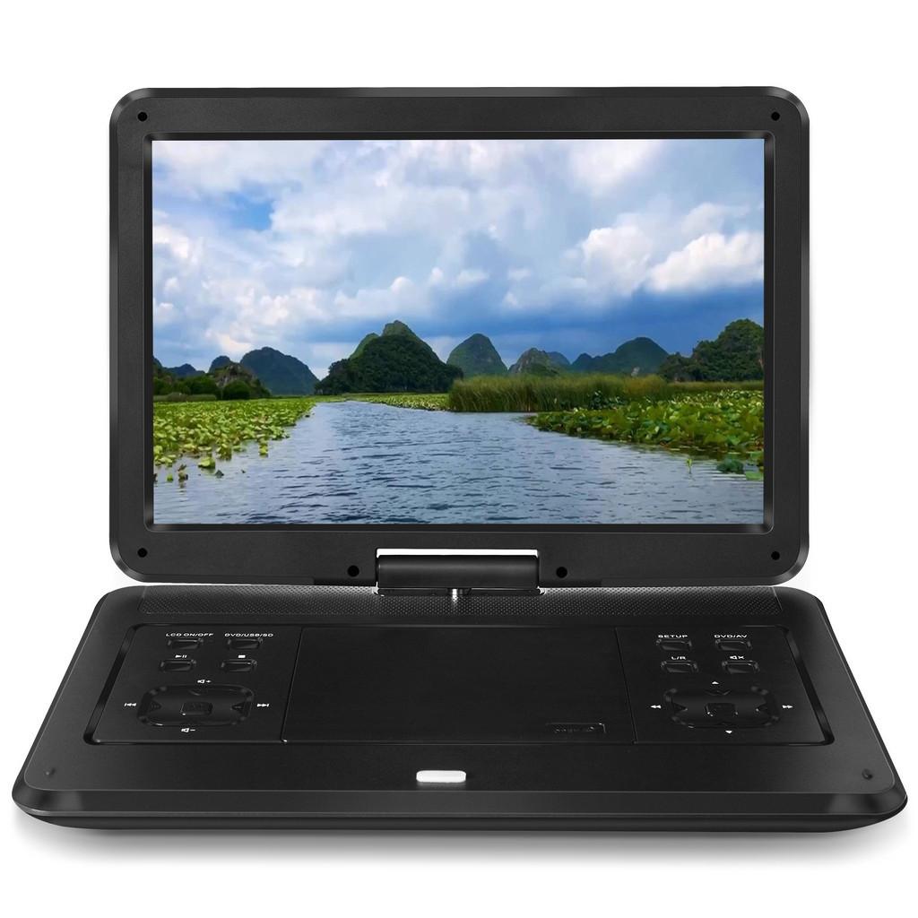 14,1-дюймовый большой экран, вращающийся на 180 °, видеоплеер высокой четкости, портативный DVD-плеер 348*248*40 мм
