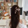 Ponytail Clip Bow Claw Clip Jelly Color Large Shark Clip Sweet Bow Hair Claw  Daily